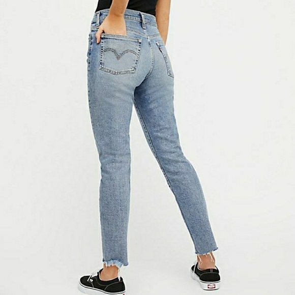 levis wedgie icon fit high waist ankle jeans